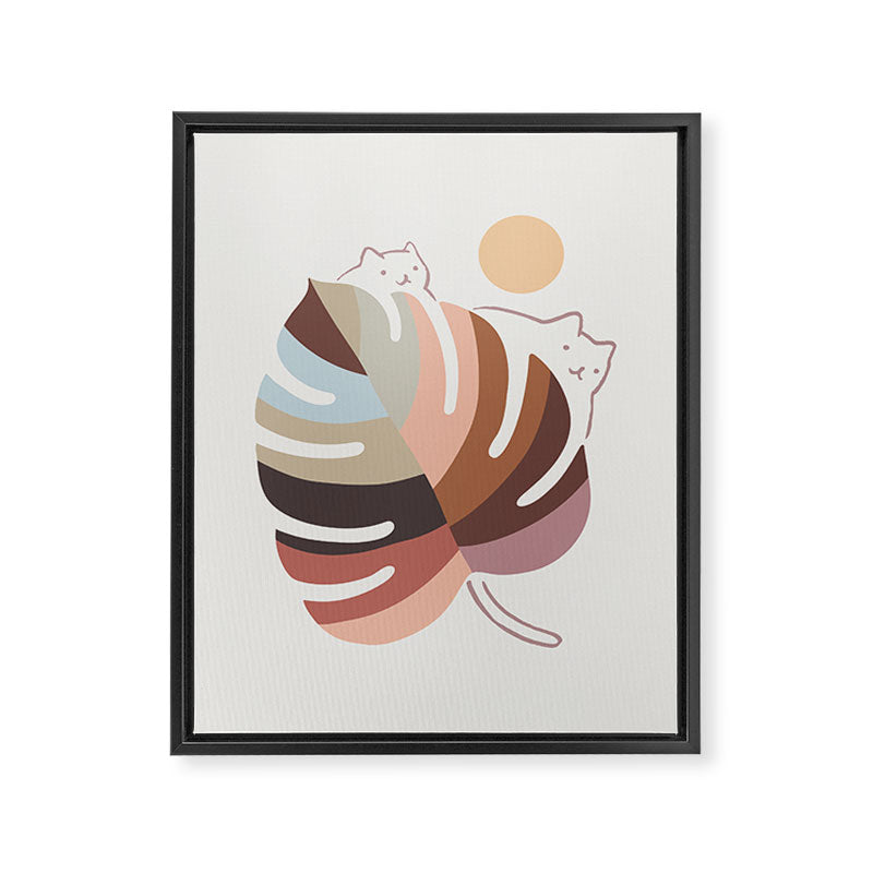 Cat Landscape 76 Framed Canvas Print Gallery Image 6