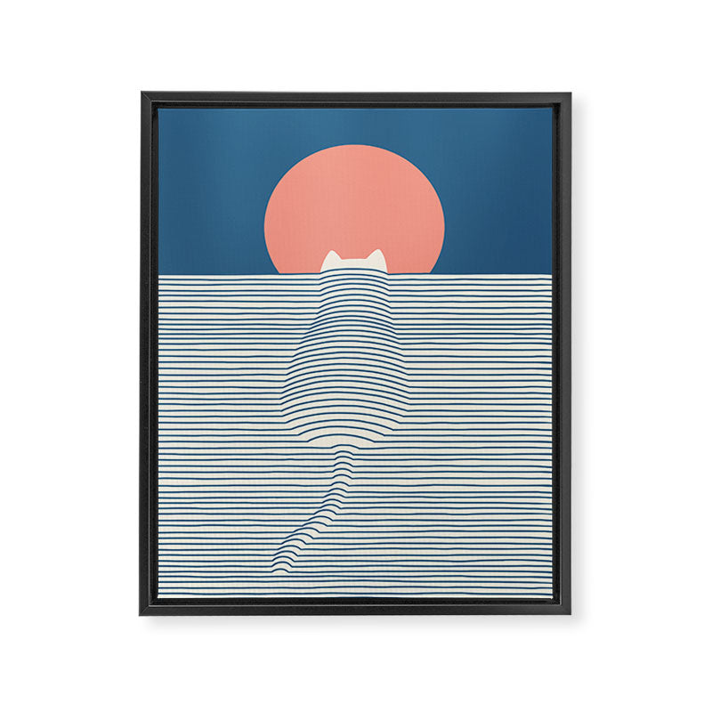 Cat Landscape 77 Framed Canvas Print Gallery Image 6