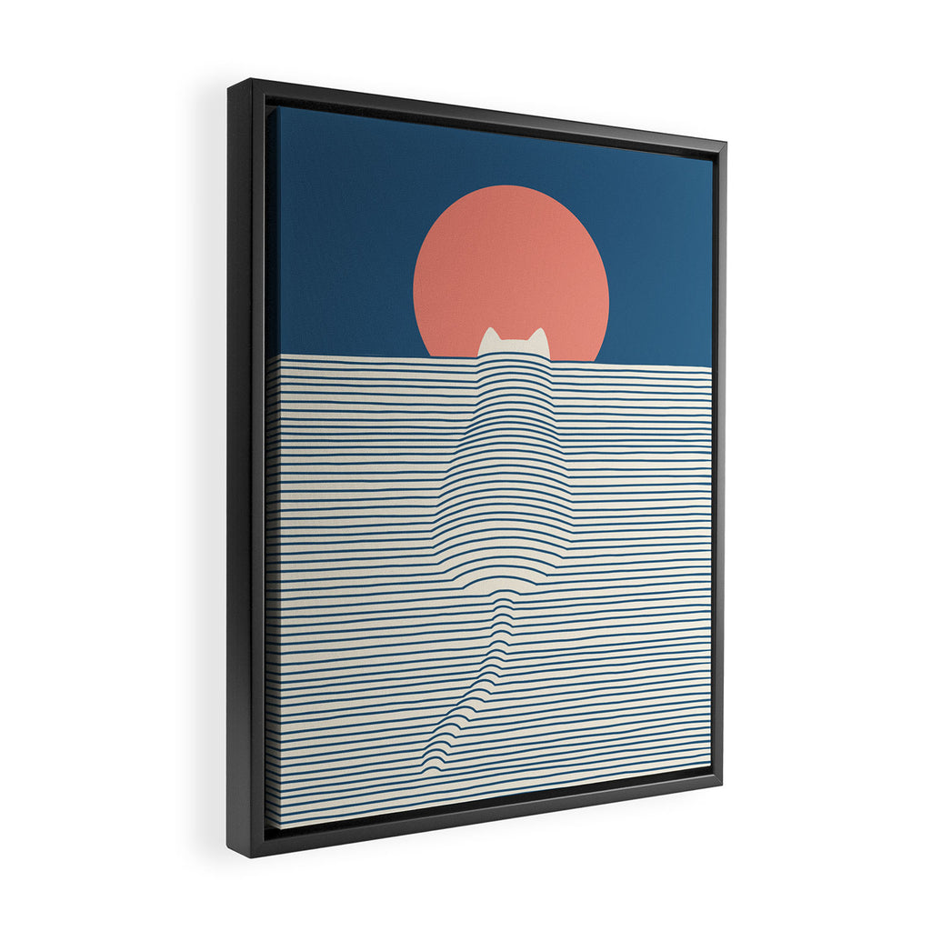 Cat Landscape 77 Framed Canvas Print Gallery Image 2