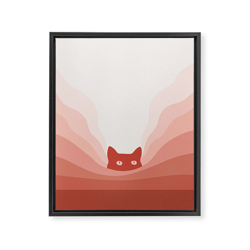 Cat Landscape 78 Framed Canvas Print Gallery Image 8