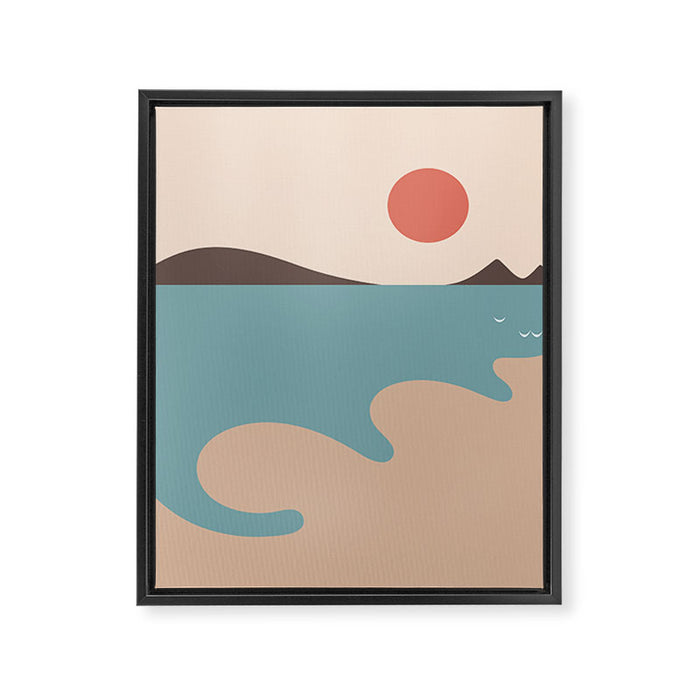 Cat Landscape 79 Framed Canvas Print Gallery Image 1