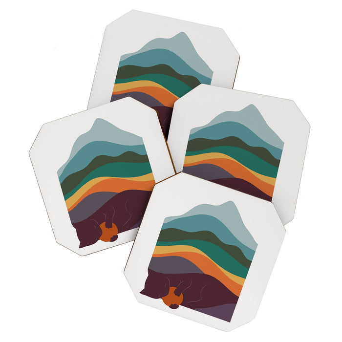 Cat Landscape 8 Coaster Gallery Image 1