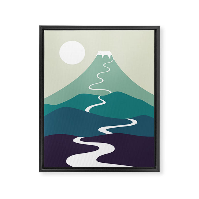 Cat Landscape 80 Framed Canvas Print Gallery Image 1