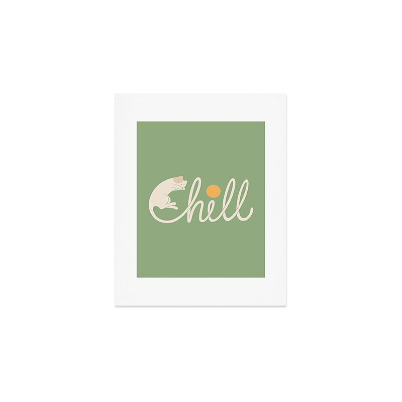 Cat Landscape 85: Chill Art Print Gallery Image 1