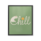 Cat Landscape 85: Chill Framed Canvas Print Gallery Image 6