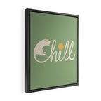 Cat Landscape 85: Chill Framed Canvas Print Gallery Image 2