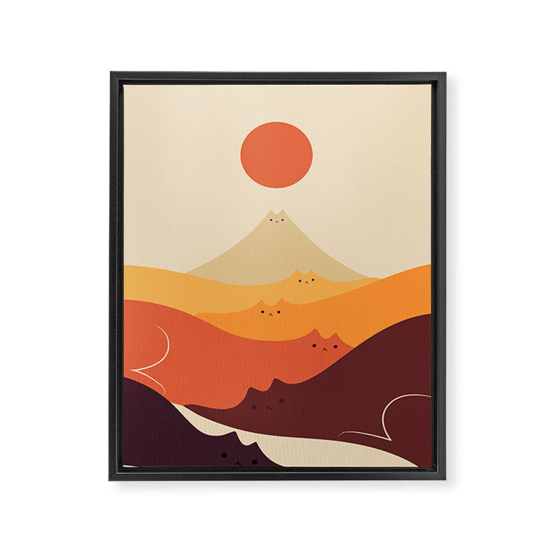Cat Landscape 87 Framed Canvas Print Gallery Image 6