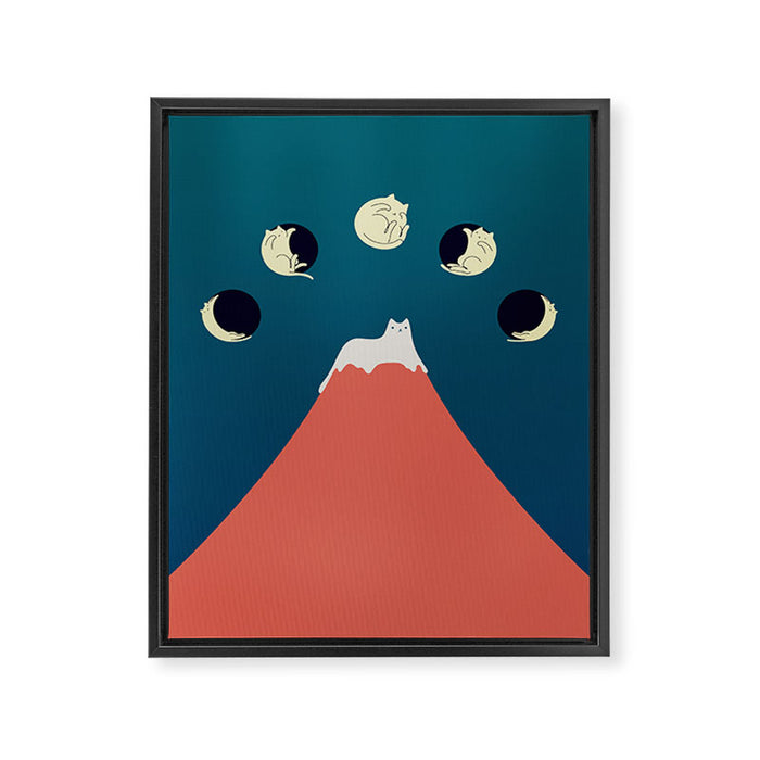 Cat Landscape 88 Framed Canvas Print Gallery Image 1