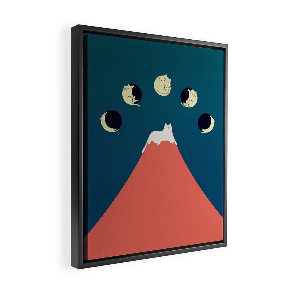 Cat Landscape 88 Framed Canvas Print Gallery Image 2