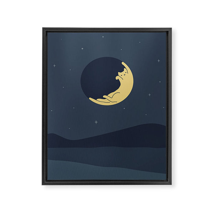 Cat Landscape 89 Framed Canvas Print Gallery Image 1