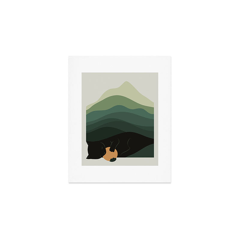 Cat Landscape 8B: Where does the Sun go? Art Print Gallery Image 1
