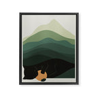 Cat Landscape 8B: Where does the Sun go? Framed Canvas Print Gallery Image 8