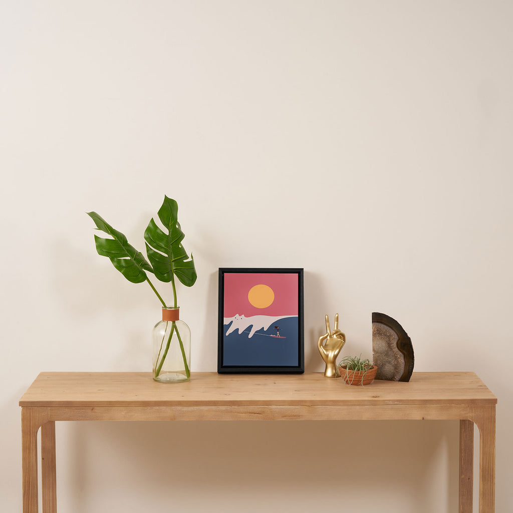 Cat Landscape 91 Framed Canvas Print Gallery Image 4