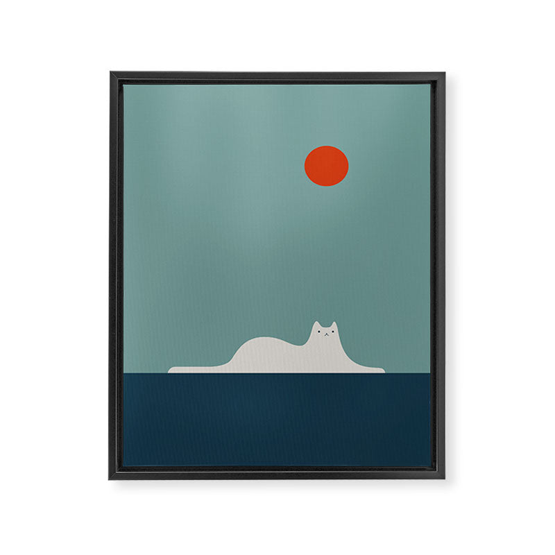 Cat Landscape 95 Framed Canvas Print Gallery Image 8