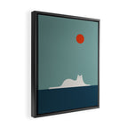 Cat Landscape 95 Framed Canvas Print Gallery Image 2