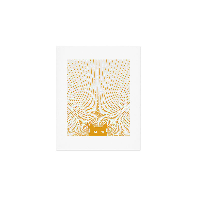 Cat Landscape 96: Good Meowning Art Print Gallery Image 1