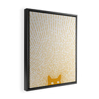 Cat Landscape 96: Good Meowning Framed Canvas Print Gallery Image 2