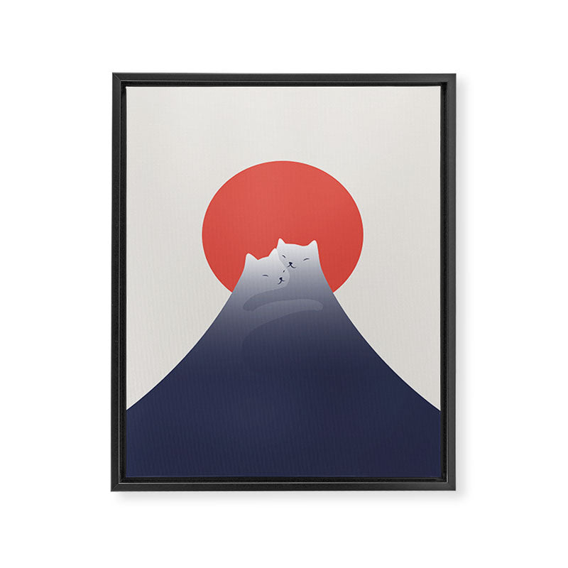 Cat Landscape 98 Framed Canvas Print Gallery Image 6