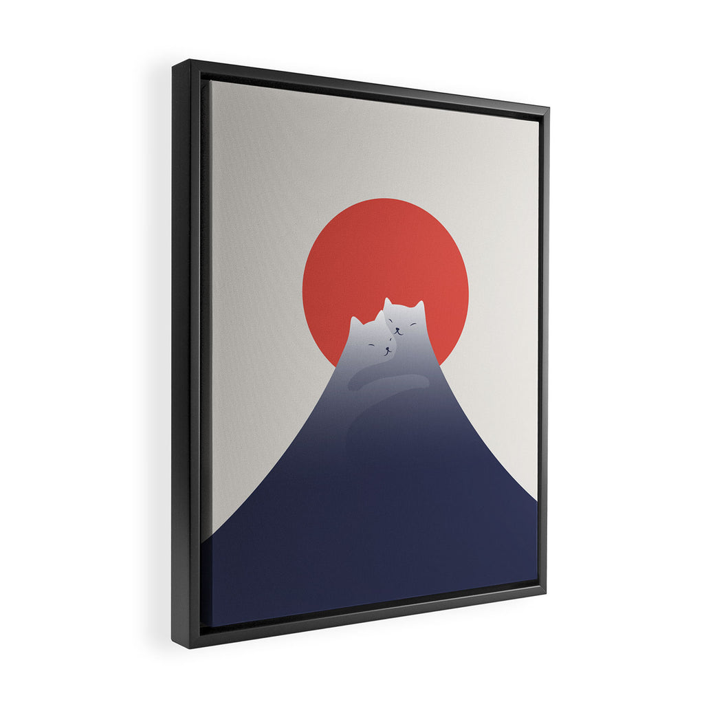 Cat Landscape 98 Framed Canvas Print Gallery Image 2