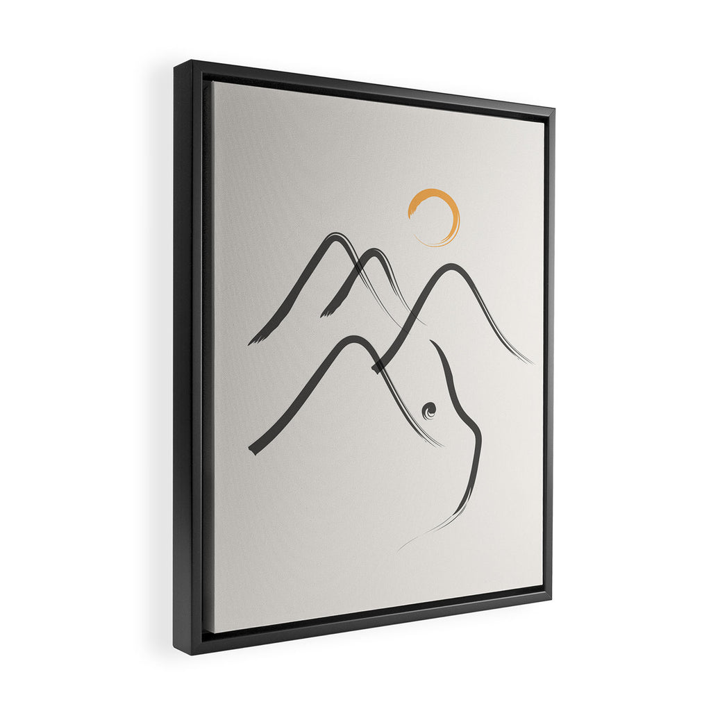 Cat Landscape 99 Framed Canvas Print Gallery Image 2