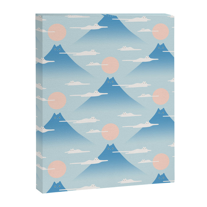 Cat Mountain Cloud pattern 1 Canvas Print Gallery Image 1