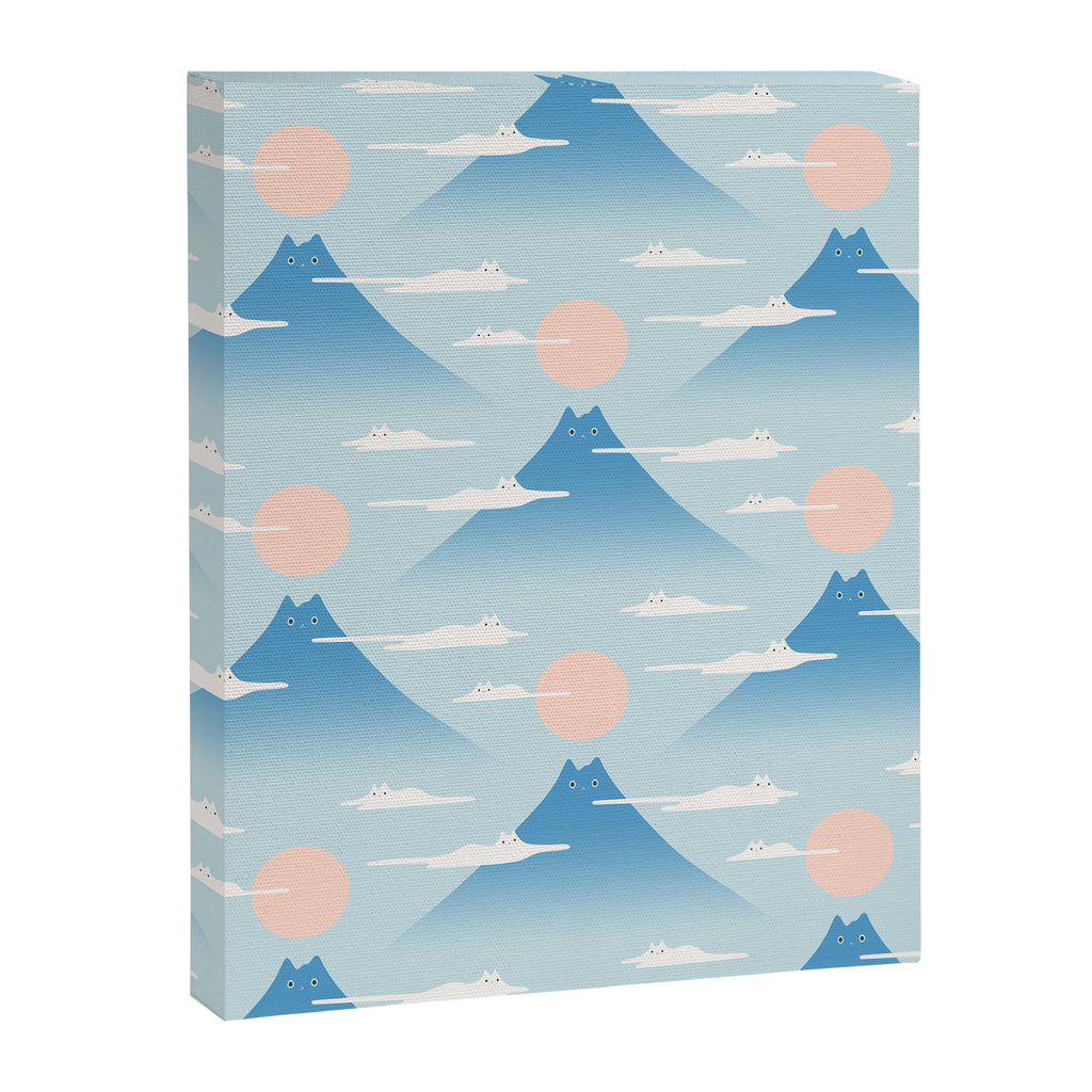 Cat Mountain Cloud pattern 1 Canvas Print Gallery Image 8
