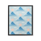 Cat Mountain Cloud pattern 1 Framed Canvas Print Gallery Image 8