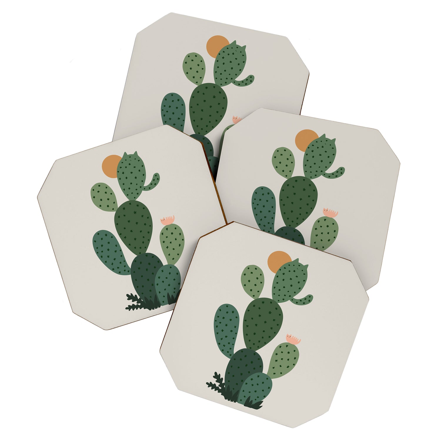 Cat Plants: Cat-tus Coaster Gallery Image 1
