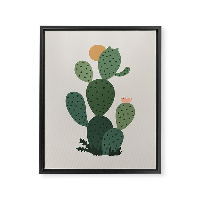 Cat Plants: Cat-tus Framed Canvas Print Gallery Image 1