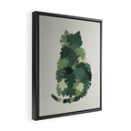 Cat Plants: Meowstera Framed Canvas Print Gallery Image 2