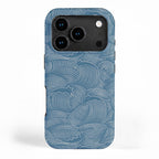 Cat Waves Pattern 2 iPhone Case Gallery Image 1