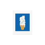 Cats Ice Cream Art Print Gallery Image 1
