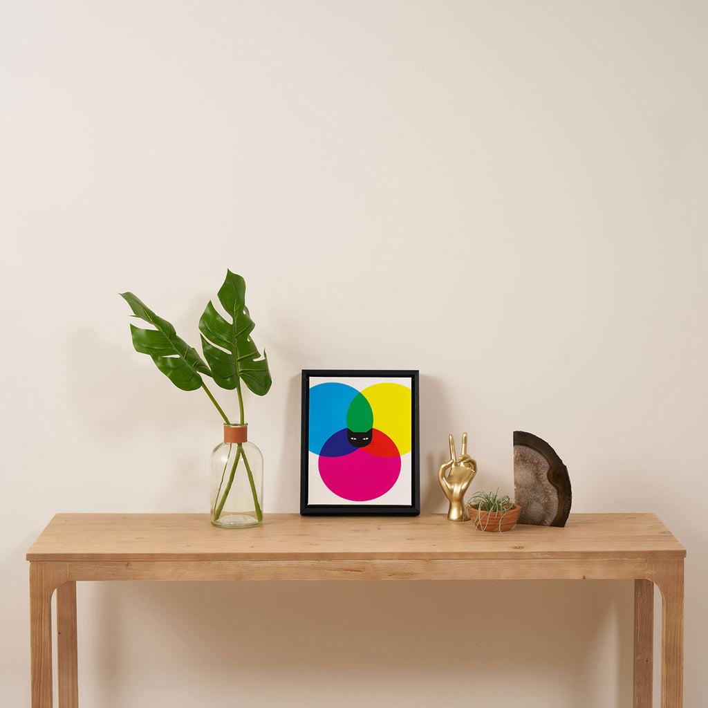 CMYKAT Framed Canvas Print Gallery Image 4
