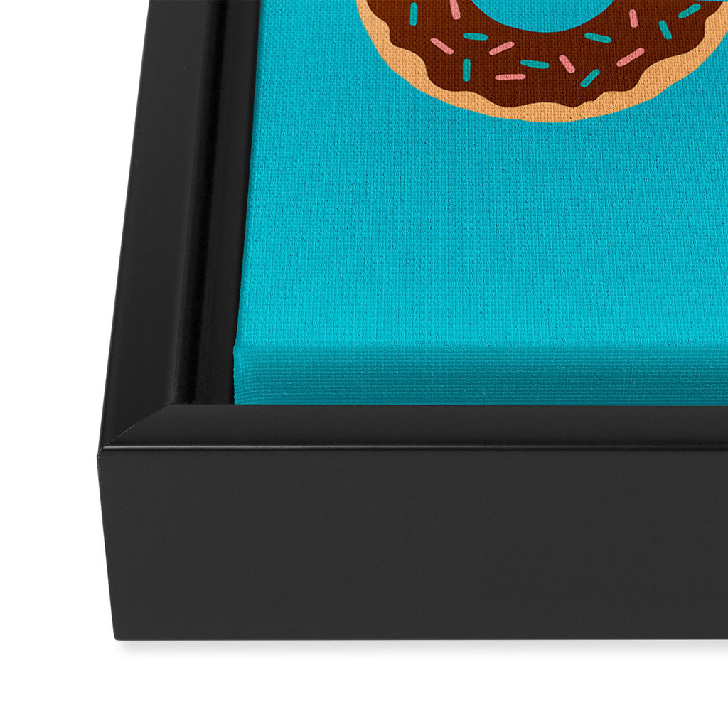 Coffee and Donuts Framed Canvas Print Gallery Image 3