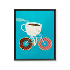Coffee and Donuts Framed Canvas Print Gallery Image 8