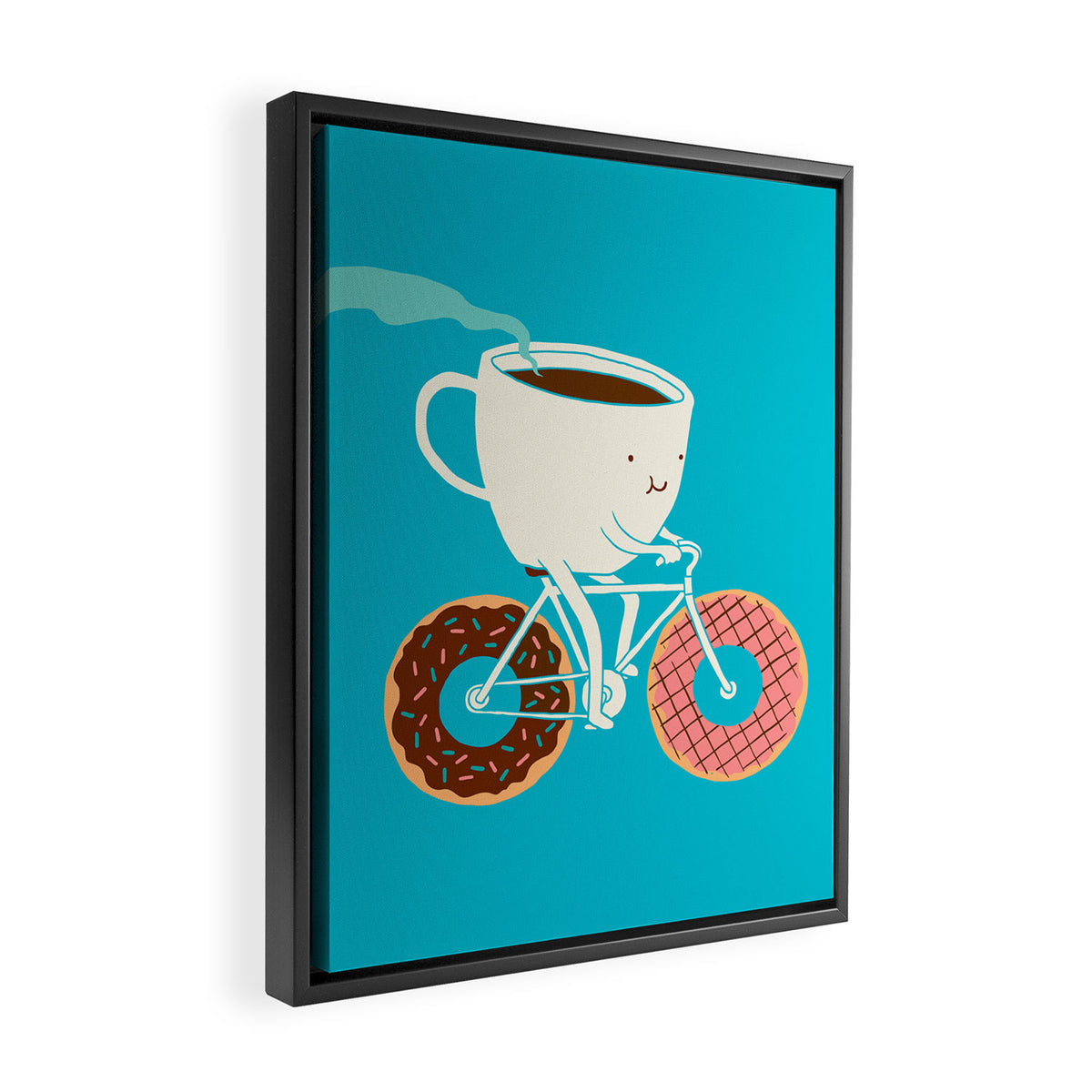 Coffee and Donuts Framed Canvas Print Gallery Image 2