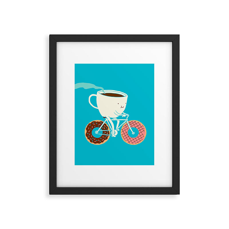 Coffee and Donuts Framed Art Print Gallery Image 4