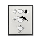 Coffee Cat 2: Catte Framed Canvas Print Gallery Image 6