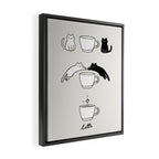 Coffee Cat 2: Catte Framed Canvas Print Gallery Image 2