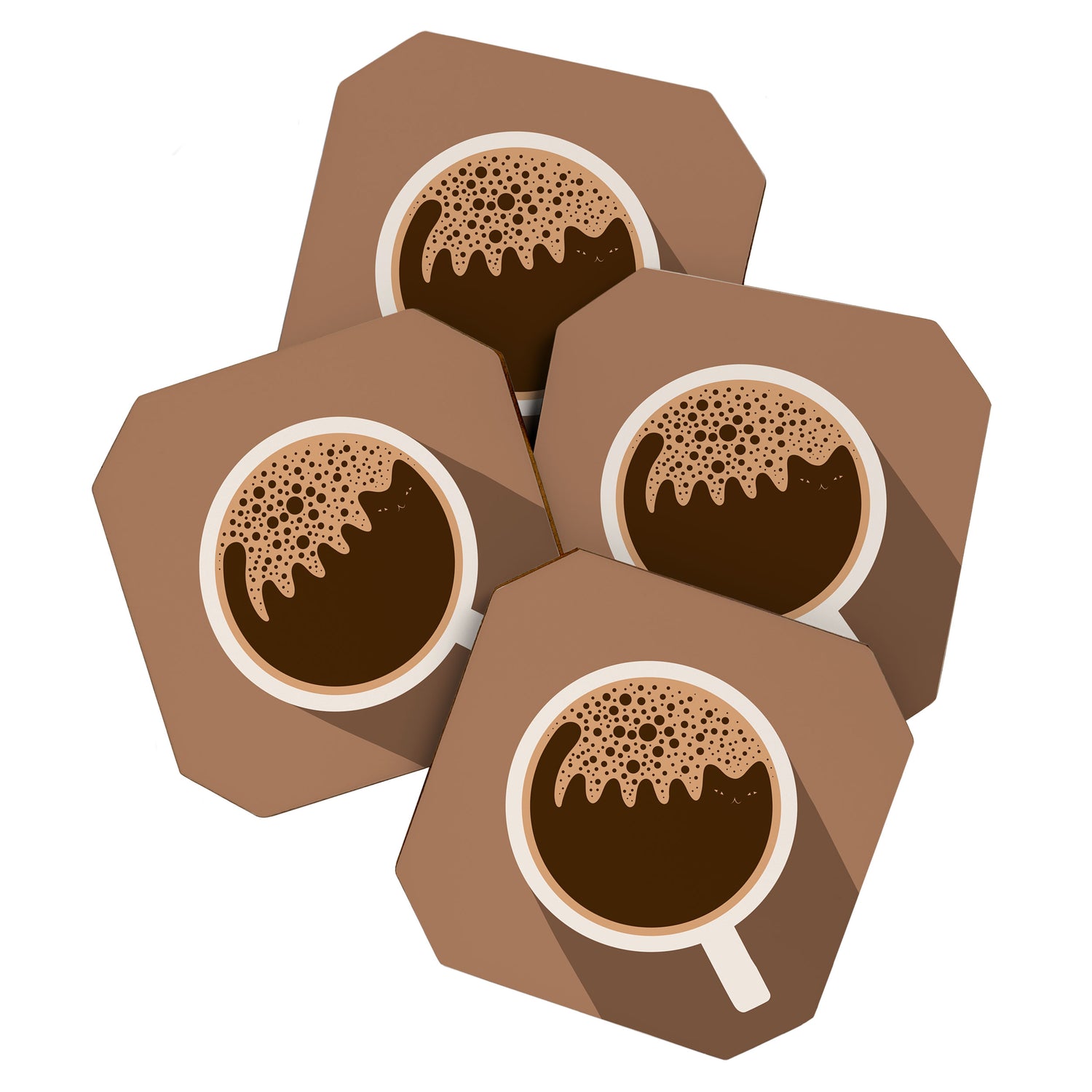 Coffee Cat 6 Coaster Gallery Image 1