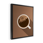 Coffee Cat 6 Framed Canvas Print Gallery Image 2