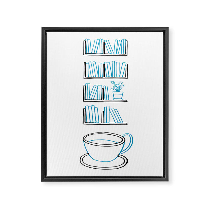 COFFEE Framed Canvas Print Gallery Image 1
