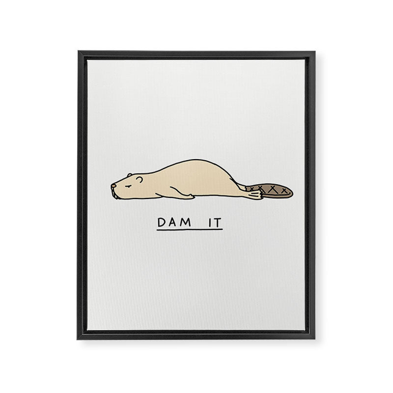 Dam it Framed Canvas Print Gallery Image 6