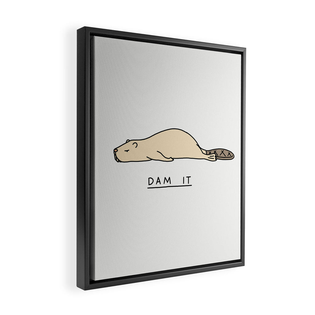 Dam it Framed Canvas Print Gallery Image 2