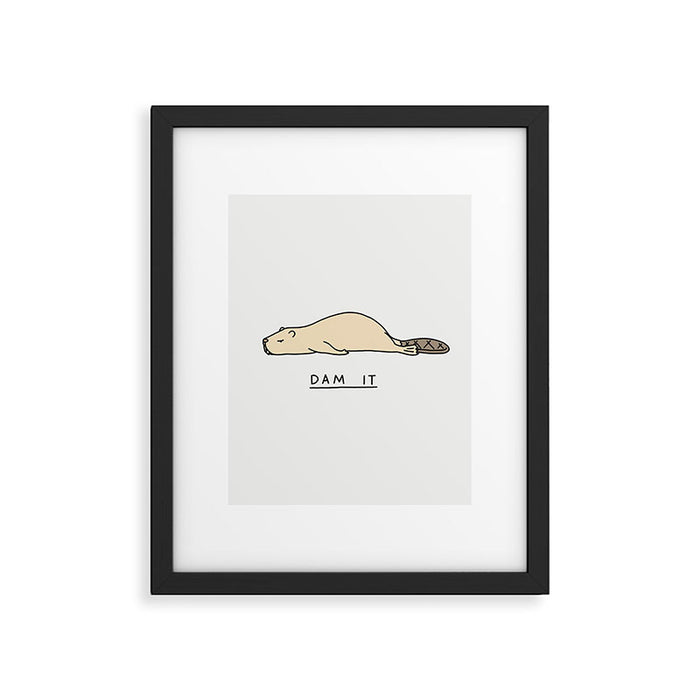 Dam it Framed Art Print Gallery Image 1