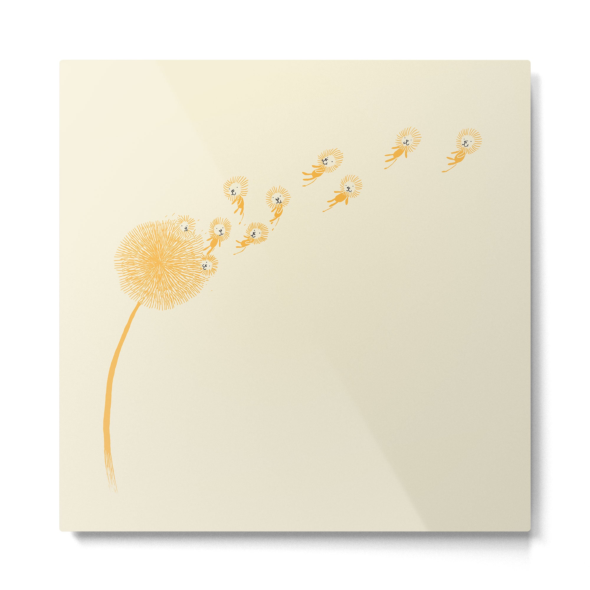 Dande-lions Metal Print Gallery Image 2