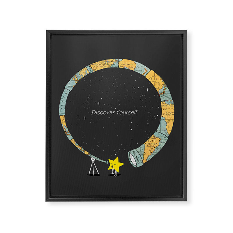 Discover yourself Framed Canvas Print Gallery Image 8