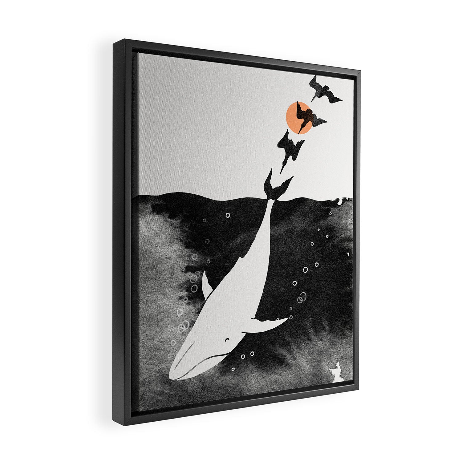 Dive into Happiness Framed Canvas Print Gallery Image 2