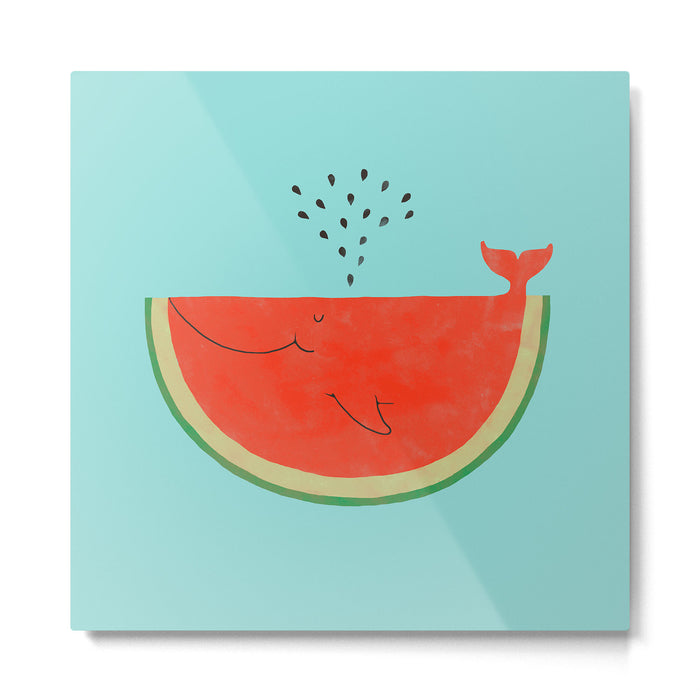 Don't let the seed stop you from enjoying the watermelon Metal Print Gallery Image 1