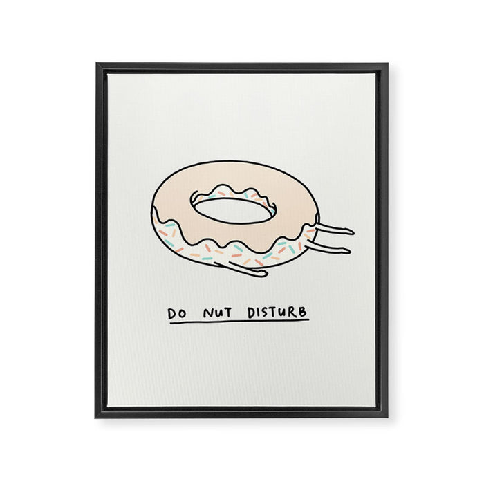 Donut Disturb Framed Canvas Print Gallery Image 1